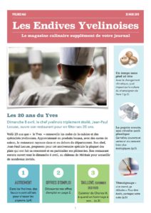 Magasine "Les Endives Yvelinoises" page 1 - édition mars/avril 2018